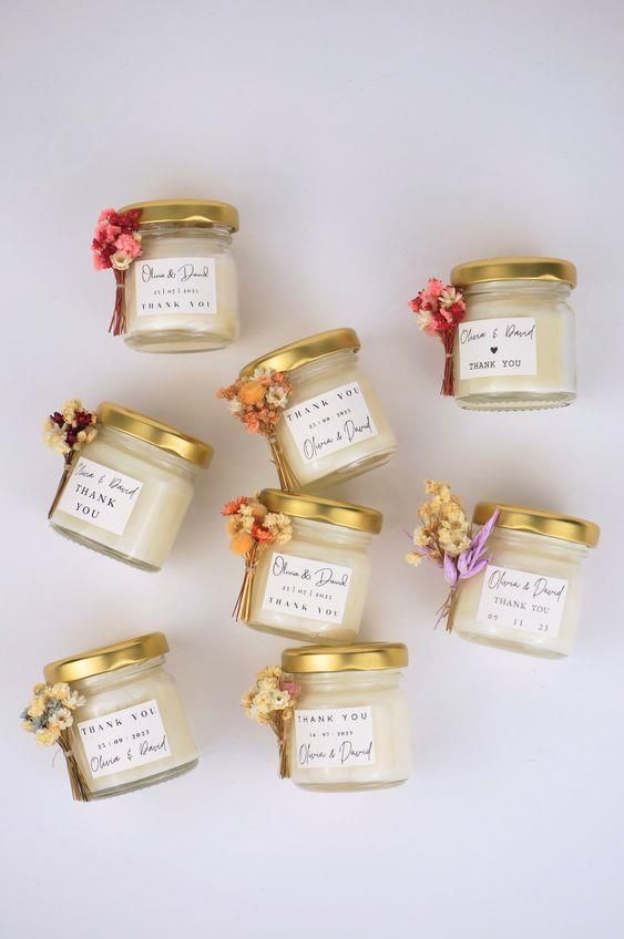 Mini Glass Candle, wedding favors