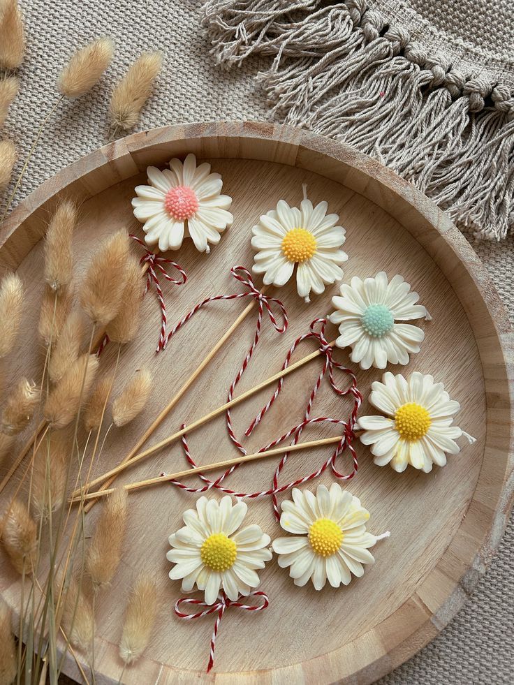 Peony Candle with stick