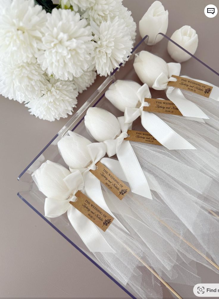 Tulip candle with stick