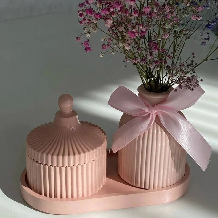 Vase & bonbonniere set