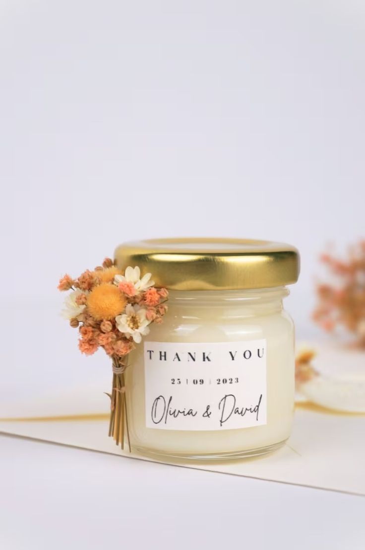 Mini Glass Candle, wedding favors