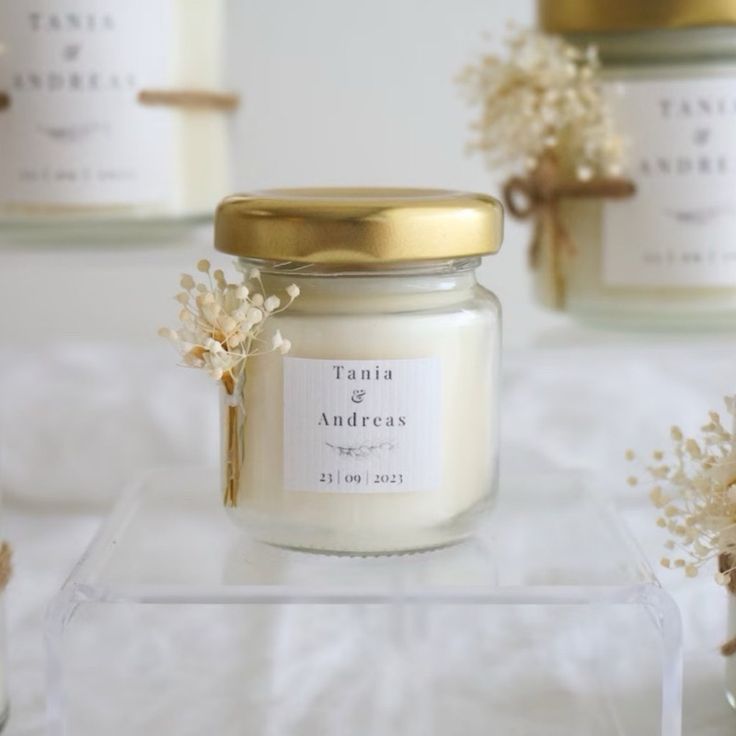 Mini Glass Candle, wedding favors