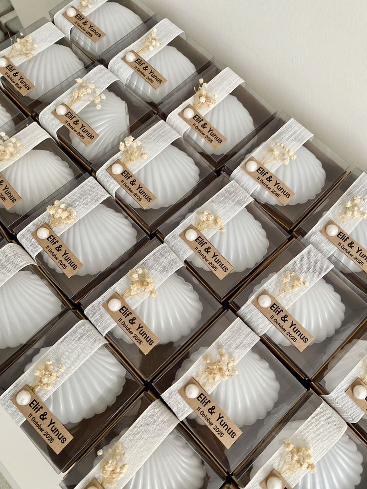 Shell scented candle