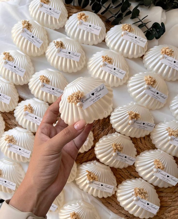 Shell scented candle